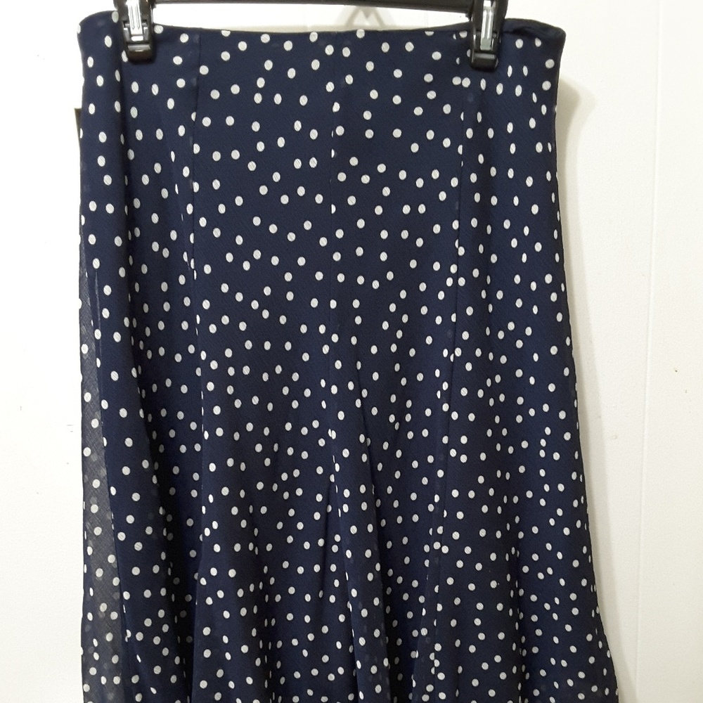 George ME Women's Navy Blue Polka Dot Skirt Set